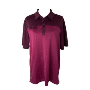 Ogio Men’s Shirt Purple Ace Collection Polo Short Sleeve Athletic Size Large